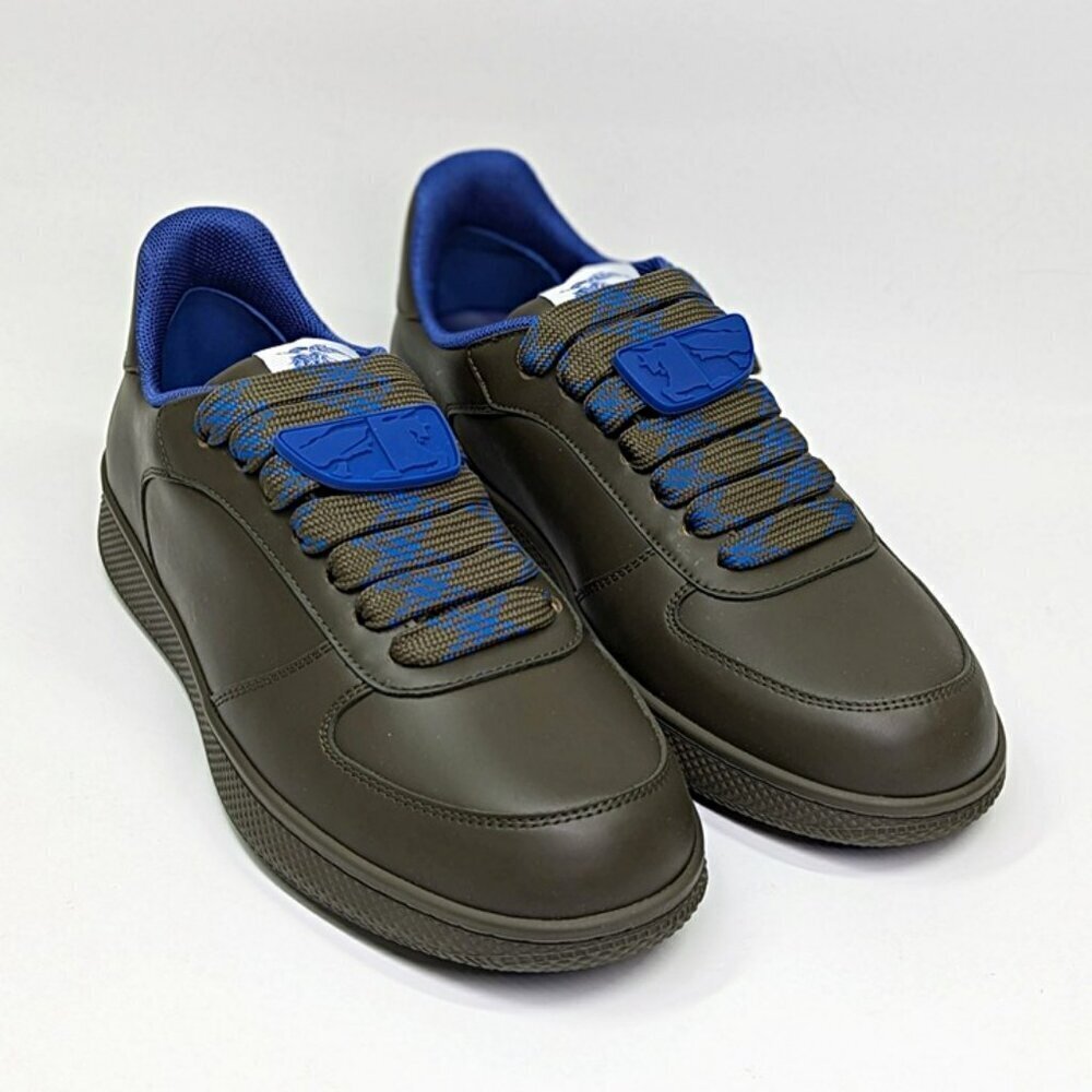 Burberry Men's Terrace Low Top Leather Sneakers in Loch Size 41 (MSRP $820) - Picture 5 of 12